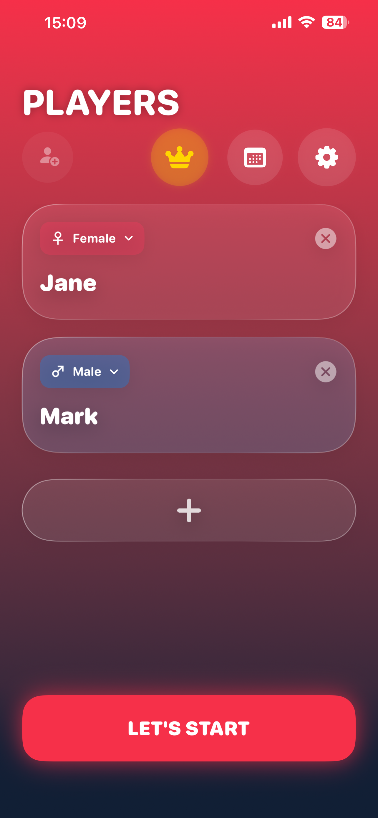 Player Setup